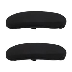 PATKAW Computer Office Chair Cover 2pcs Sponge Rotating Boss Chair Slipcovers Anti- Desk Chair Protector Black