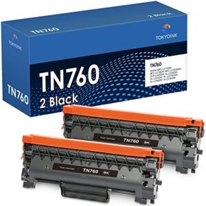 TOKYOINK TN760 Compatible Toner Cartridge Replacement for Brother TN760 TN-760 TN730 TN-730 for MFC-L2710DW MFC-L2750DW HL-L2370DW HL-L2395DW DCP-L2550DW HL-L2350DW Printer Toner Cartridges(2 Pack)
