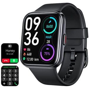 Smart Watches for Men Women [Answer/Make Call]Smart Watch with Text and Call[Alexa Built-in]1.7′ Fitness Tracker with Heart Rate Blood Oxygen Sleep Monitor 60 Sports IP68 Smartwatch for iPhone Android