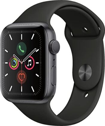 Apple Watch Series 5 (GPS, 44MM) – Space Gray Aluminum Case with Black Sport Band (Renewed Premium) | The Storepaperoomates Retail Market - Fast Affordable Shopping