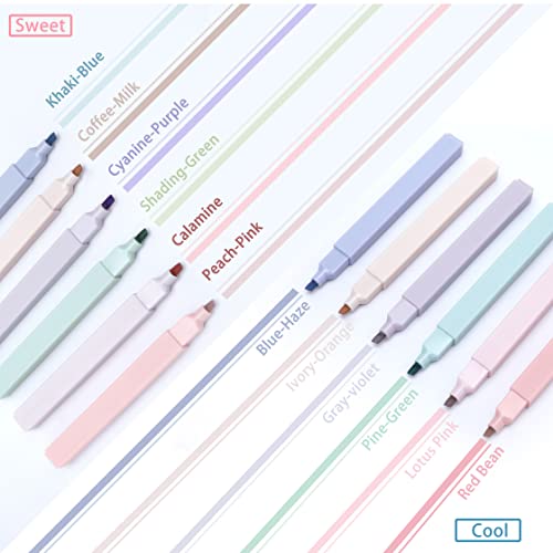 Highlighters Pen, Assorted Pastel Colors Chisel Tip, Aesthetic Highlighter Marker Set, Water Based, No Bleed for Journal Bible Planner Notes Adults Kids Students Office School Supplies( 6 Cool Color) | The Storepaperoomates Retail Market - Fast Affordable Shopping