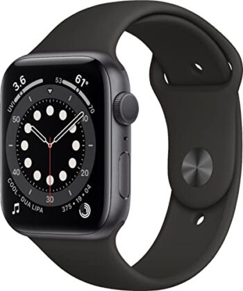 Apple Watch Series 6 (GPS, 44mm) – Space Gray Aluminum Case with Black Sport Band (Renewed Premium) | The Storepaperoomates Retail Market - Fast Affordable Shopping