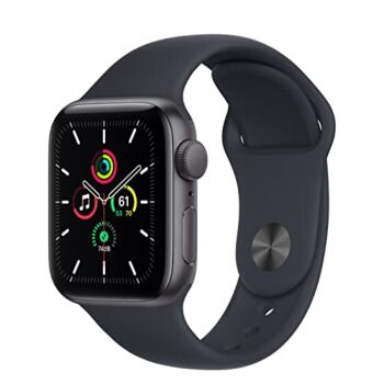 Apple Watch SE (GPS, 44mm) – Space Gray Aluminum Case with Black Sport Band (Renewed Premium) | The Storepaperoomates Retail Market - Fast Affordable Shopping
