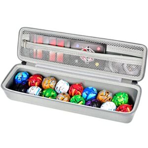 Toy Organizer Storage Case Compatible with Bakugan Toys, BakuCores and Armored Alliance, Collectible Action Figures, Mini Toys Container Carrying Box for Bakugans Trading Cards (Bag Only) – Grey