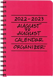 2022-2023 August to August School Year Calendar Organizer, Journal, & Assignment Book, Fuchsia (Pink)