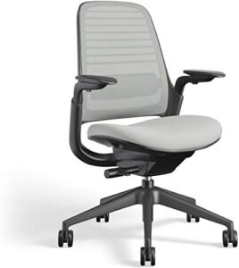 Steelcase Series 1 Work Office Chair – Nickel, Hard Floor Casters