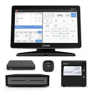 Toast – Restaurant Point of Sale (POS) Starter Kit Plus – Card Reader, POS Hardware/Software, Kitchen Printer, Cash Drawer & Router – Take Payments [US ONLY; Subscription Required]