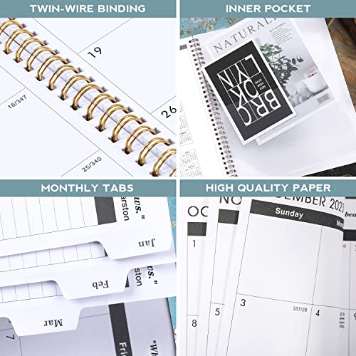2023-2024 Monthly Planner/Calendar – 2 Year Monthly Planner 2023-2024, Jan 2023 – Dec 2024, 9″ x 11″, Planner with Monthly Tabs, Twin-Wire Binding, Double-Side Pocket, Perfect Organizer | The Storepaperoomates Retail Market - Fast Affordable Shopping