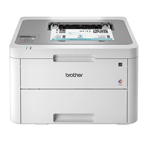 Brother HL-L3210CW USB & Wireless Digital Color Laser Printer for Home Business Office – Single-Function: Print Only – 600 x 2400 dpi, 250-Sheet Large Capacity, BROAGE Printer Cable
