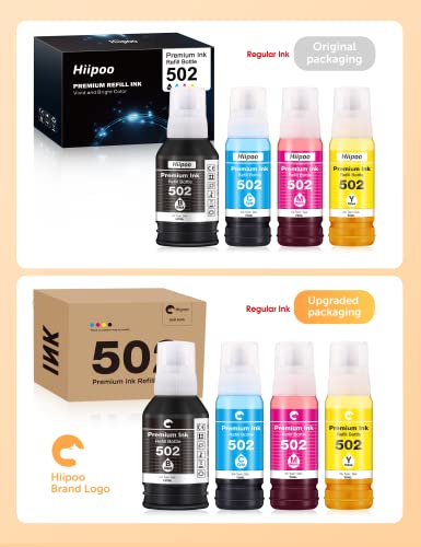 Hiipoo Compatible T502 502 (Not for Sublimation) Ink Refill Bottles for Ecotank ET-2750 ET2760 ET-2803 ET-3750 ET-4750 ET-3760 ET-4760 ET-2850 ET-4850 ET-3700 ET-3710 ET-15000 ET-2800 ST-4000 Printer | The Storepaperoomates Retail Market - Fast Affordable Shopping