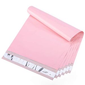 Metronic Poly Mailers 10X13 100 Pack, Strong Adhesive Shipping Envelopes for Clothing, Medium Shipping Bags for Small Businesses, Waterproof Mailers Poly Bags for Shipping, Packages Bags Sakura Pink