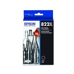 EPSON T822 DURABrite Ultra Ink High Capacity Black Cartridge (T822XL120-S) for select Epson WorkForce Pro Printers