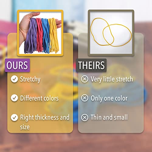 Mr. Pen- Large Rubber Bands, 120 Pack, Assorted Color, Big Rubber Bands, Giant Rubber Bands, Elastics Bands, Long Rubber Bands, Colored Rubber Bands for Office, Rubber Bands, File Rubber Bands | The Storepaperoomates Retail Market - Fast Affordable Shopping