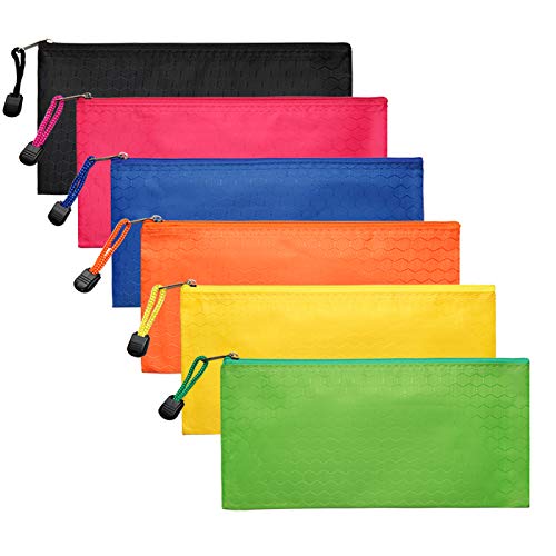 LABUK Pencil Pouch 6 Pack Pencil Bags Small Zipper Pouches Bulk Waterproof Pencil Case for School Office Supplies Travel Cosmetics Accessories Stationery 6 Color | The Storepaperoomates Retail Market - Fast Affordable Shopping