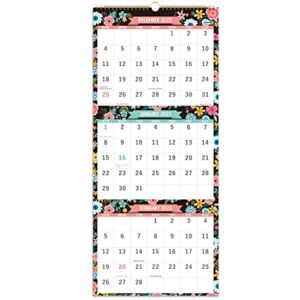 2023 Calendar – 3 Month Display Wall Calendar (Folded in one Month), 11.3″ x 26″ (when opened), Jan 2023 – Dec 2023, Vertical Calendar with Thick Paper, For Daily Organizing & Planning