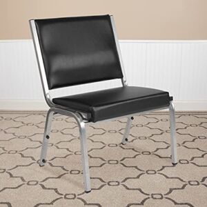 BizChair 1000 lb. Rated Black Vinyl Bariatric Medical Reception Chair