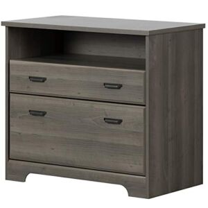 South Shore Versa 2-Drawer File Cabinet, Gray Maple