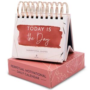 RYVE Inspirational Desk Calendar – Motivational Flip Calendar with Quotes – Motivational Desk Calendar, Motivational Gifts for Women, Desk Gifts for Women, New Job Gift, Daily Affirmations for Women