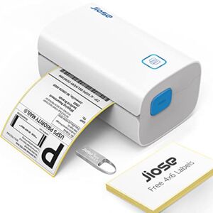 JIOSE Thermal Label Printer – 4×6 Label Printer for Small Business Shipping Packages – One-Click Printing on Windows Mac Chrome Systems,Support USPS Shopify Ebay etc