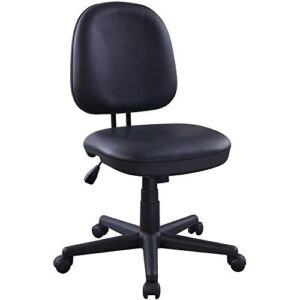 Lorell Vinyl Task Chair, 38.5″ x 24″ x 17.8″, Black