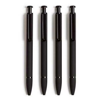 U Brands Soft Touch Midnight Monterey Ballpoint Pens, 1 mm, 4 Count (5136E06-24) | The Storepaperoomates Retail Market - Fast Affordable Shopping