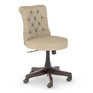 Bush Furniture Key West Mid Back Tufted Office Chair, Tan Fabric