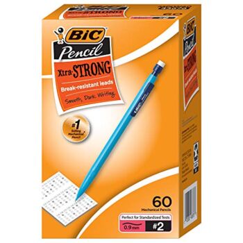 BIC Xtra-Strong Mechanical Pencils, Thick Point (0.9mm), Colorful Barrel, Assorted Colors, 60-Count Pack (MPLW60-BLK) | The Storepaperoomates Retail Market - Fast Affordable Shopping