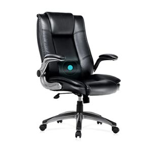 MAISON ARTS High Back Office Chair Desk Chair, Adjustable Ergonomic Massage Swivel Task Chair Computer Chair with Rocking Function and Flip-up Arms for Home Office
