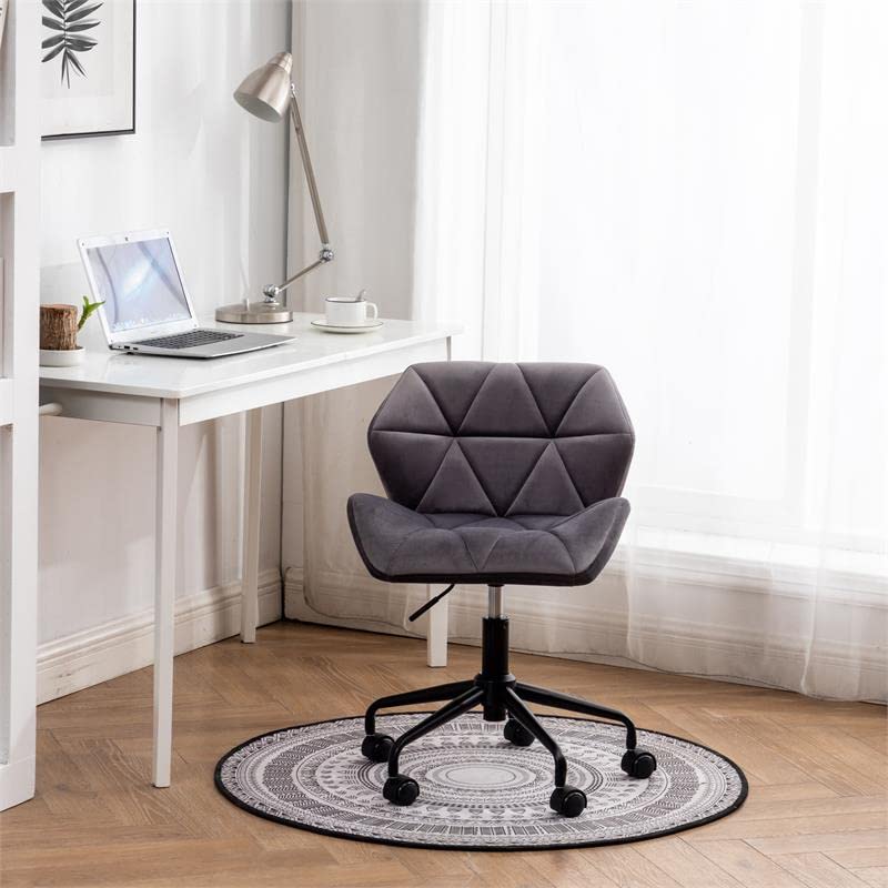 Roundhill Furniture Eldon Diamond Tufted Adjustable Swivel Office Chair, Gray | The Storepaperoomates Retail Market - Fast Affordable Shopping