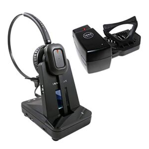 Wireless Headset for Desk Phone with Remote Hook ON and Off Handset Lifter, 300 Feet Mobility 8 Hours Talking (Explorer)