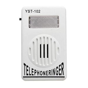 2PCS 95dB Extra-Loud Telephone Ringer Phone Ring Amplifier Ringing Help Strobe Light Bell Sound Landline Ringer Sound Ringtones