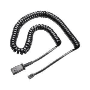 TruVoice U10P Adapter Cable Compatible with Any Plantronics (QD) Headset and Works with Mitel, Nortel, Avaya Digital, Polycom VVX, Shoretel, Aastra, Digium, ESI, Allworx and More