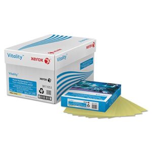 Xerox 3R11053 Vitality Pastel Multipurpose Paper, 8 1/2 X 11, Yellow, 500 Sheets/Rm