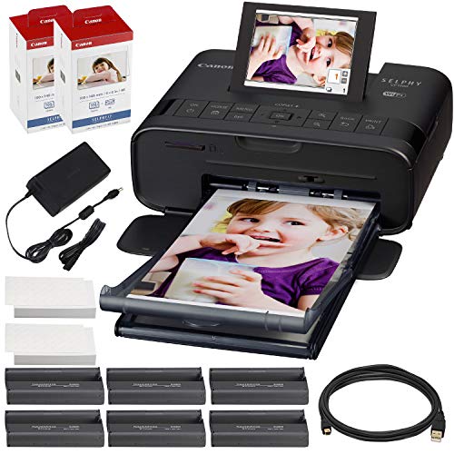 Canon SELPHY CP1300 Compact Photo Printer (Black) with WiFi w/ 2X Color Ink and Paper Set | The Storepaperoomates Retail Market - Fast Affordable Shopping