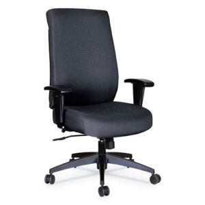 Alera ALEHPS4101 Wrigley Series 275 lbs. Capacity High Performance High-Back Synchro-Tilt Task Chair – Black
