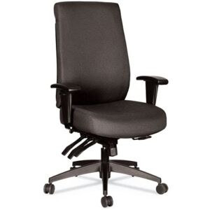 Alera ALEHPT4101 Wrigley Series 24/7 High Performance High-Back Multi-Function Task Chair – Black
