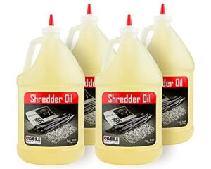Dahle Shredder Oil Reduces Friction and Optimizes Performance in Paper Shredders, For Use In All Shredders, 4 – 1 gal. Bottles