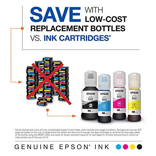 EPSON T502 EcoTank Ink Ultra-high Capacity Bottle Color Combo Pack (T502520-S) for select Epson EcoTank Printers | The Storepaperoomates Retail Market - Fast Affordable Shopping