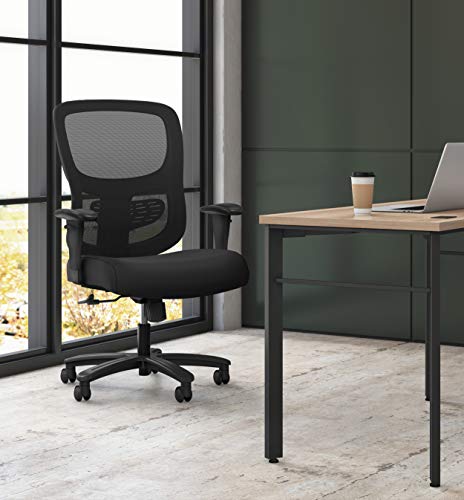 HON Sadie Big and Tall Office Computer Chair, Height Adjustable Arms with Adjustable Lumbar, Black (HVST141). | The Storepaperoomates Retail Market - Fast Affordable Shopping
