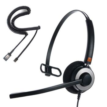 IPD IPH-160 Professional Monaural Noise Cancelling, Corded landline Phone Headset for Call Center/Office with U10P Cable Works with Avaya/Lucent, Nortel,Polycom,Samsung,Mitel and Many Other IP Phones… | The Storepaperoomates Retail Market - Fast Affordable Shopping
