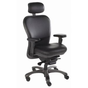 Mid-Back Leather CXO Executive Chair Headrest: Included