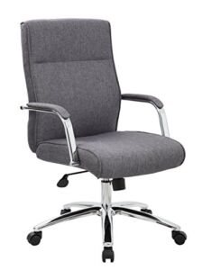 Boss Office Products Modern Executive Conference Chair, Grey