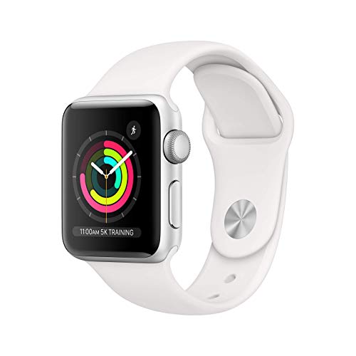 Apple Watch Series 3 (GPS, 38MM) – Silver Aluminum Case with White Sport Band – (Renewed) | The Storepaperoomates Retail Market - Fast Affordable Shopping