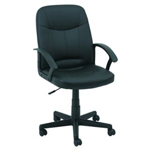 OIF Executive Office Chair Fixed Arched Arms, Black