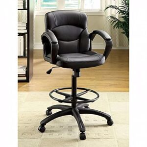 William’s Home Furnishing Belleville Height Adjustable Office Chair, Black