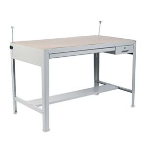 Safco Office Architect Engineer Planning Sketch Drawing Artist Precision 4-Post Table Base Gray