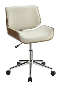 Coaster Home Furnishings Leatherette Office Chair, Ecru
