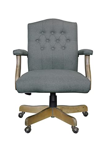 Boss Office Products Medium Grey BOSS Executive Mid Balck Linen Chair | The Storepaperoomates Retail Market - Fast Affordable Shopping