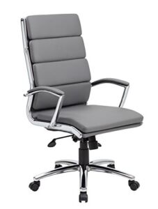 Boss Office Products CaressoftPlus Executive Chair, Grey