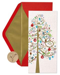 Papyrus Holiday Cards Boxed with Envelopes, Joyful Christmas Celebration, Tree (16-Count)